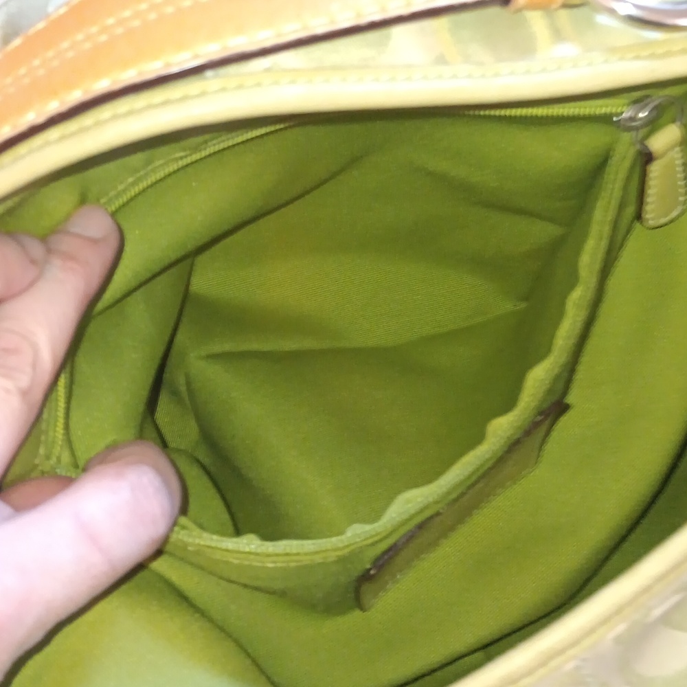 *Upcycled Coach Y2k Green Hobo With Coach Ladybugs 🐞 - Picture 14 of 17